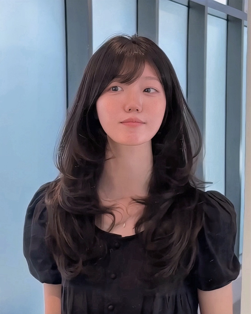 하이레이어드컷 완성 스타일