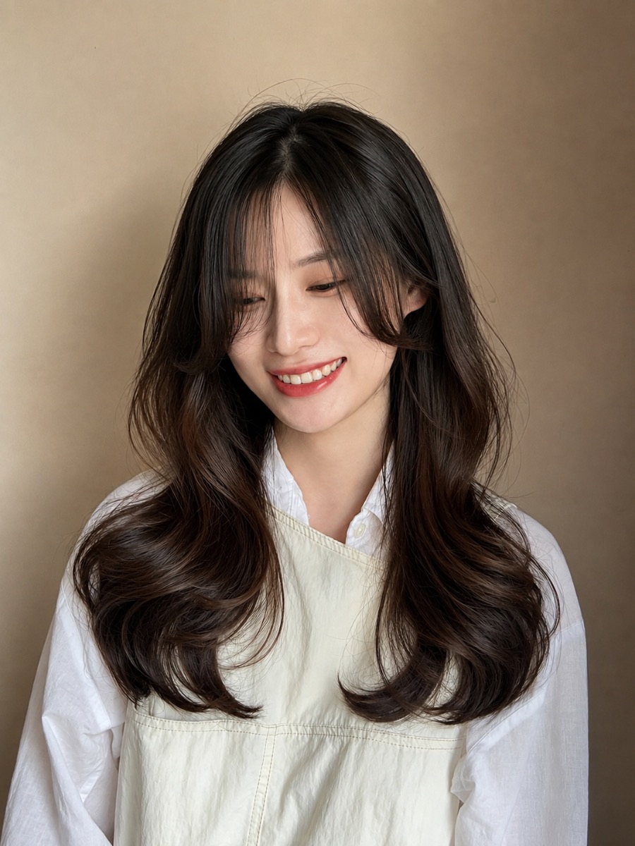 엘리자벳펌 완성 스타일